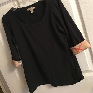 Burberry Check Trim Tee